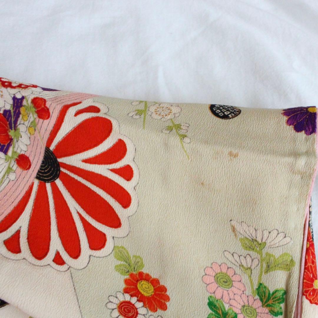 七五三 7歳 女の子 子供 アンティーク 着物 帯 セット