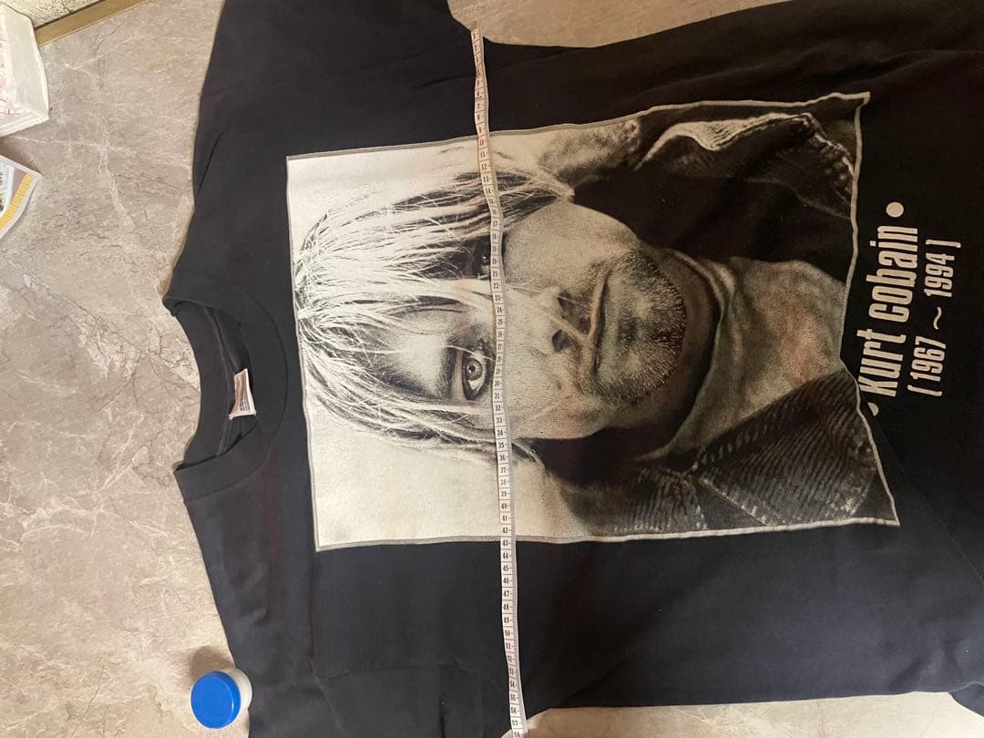 NIRVANA tカートコバーン　 cobain 追悼Tシャツ　実寸XL