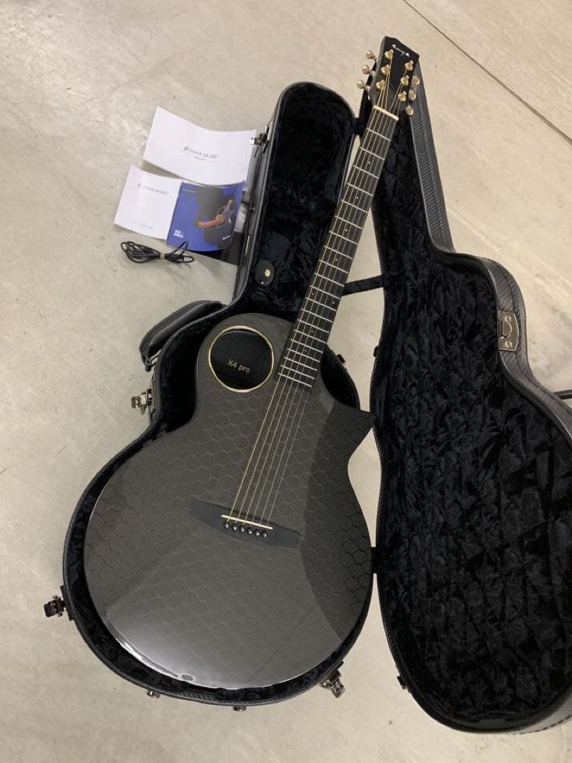 新品同様ENYA X4 Pro Trance Acoustic ギター、ケース付