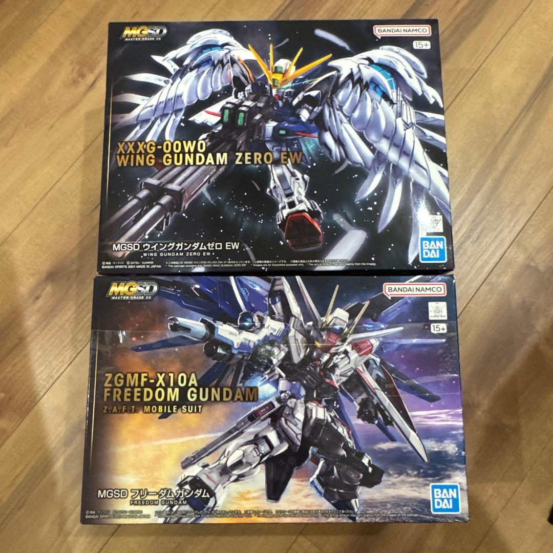 MGSD ウイングガンダムゼロEW フリーダムガンダム 2個セット