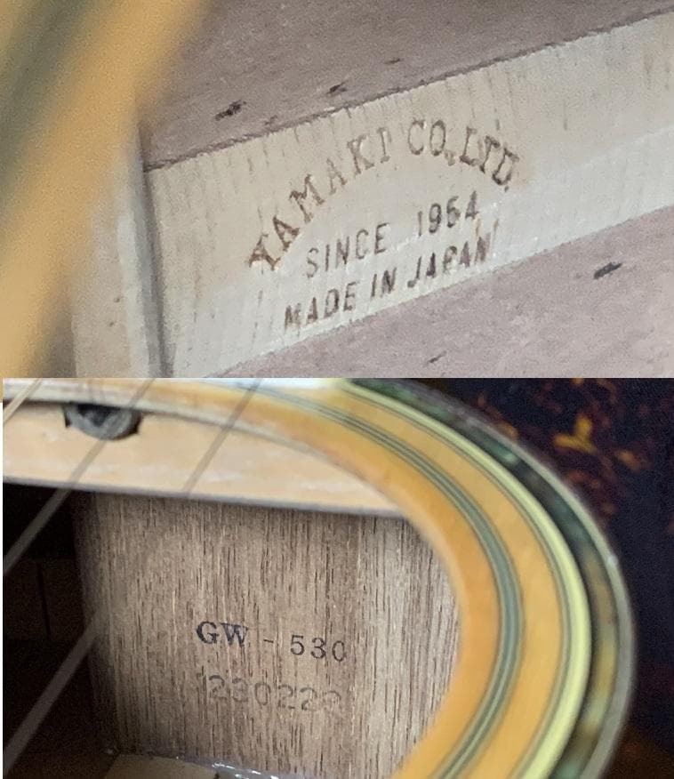 Yamaki製 Tomson GW-530 GUILD D-55レプリカ【美品】