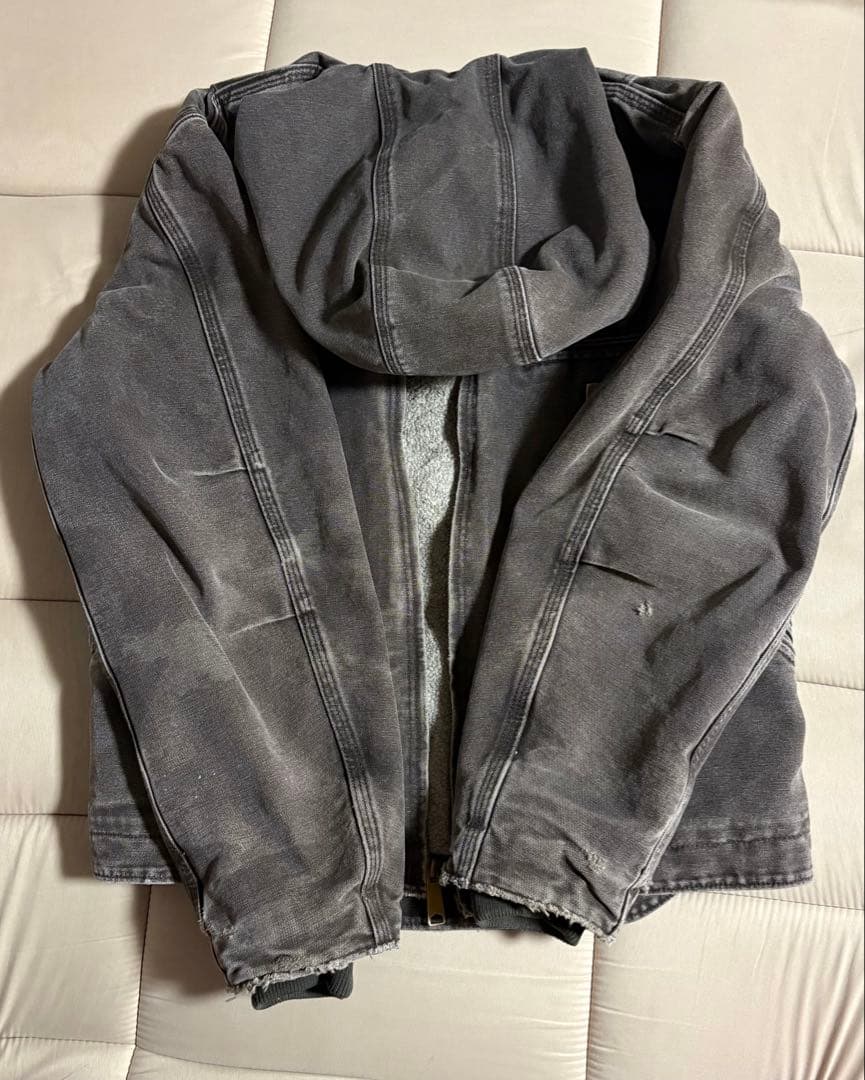 購*ル様 Carhartt フード付きジャケット グレー