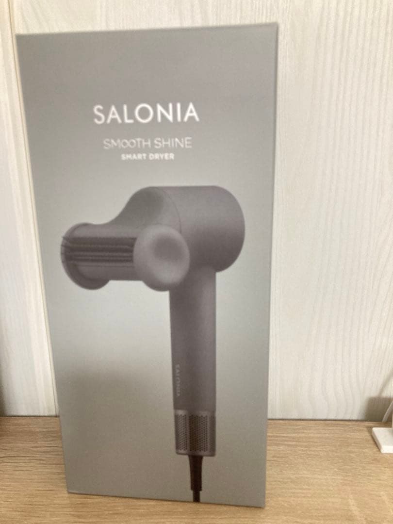 ★SALONIA サロニア スムースシャインスマートドライヤー グレー