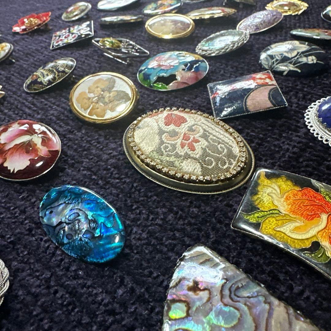 【vintage】昭和レトロ　ブローチ　まとめ売り　50点以上　大量