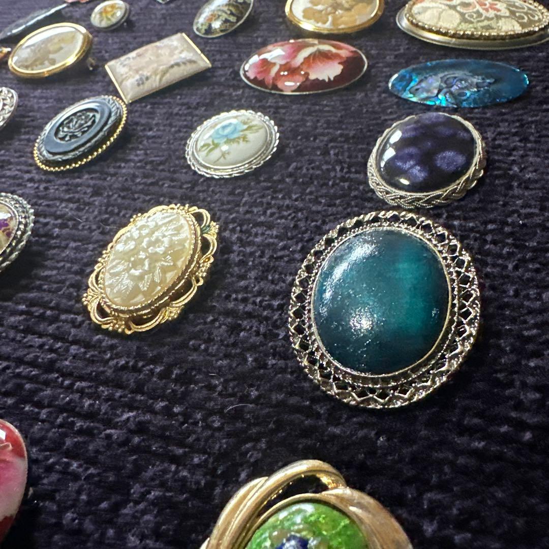 【vintage】昭和レトロ　ブローチ　まとめ売り　50点以上　大量