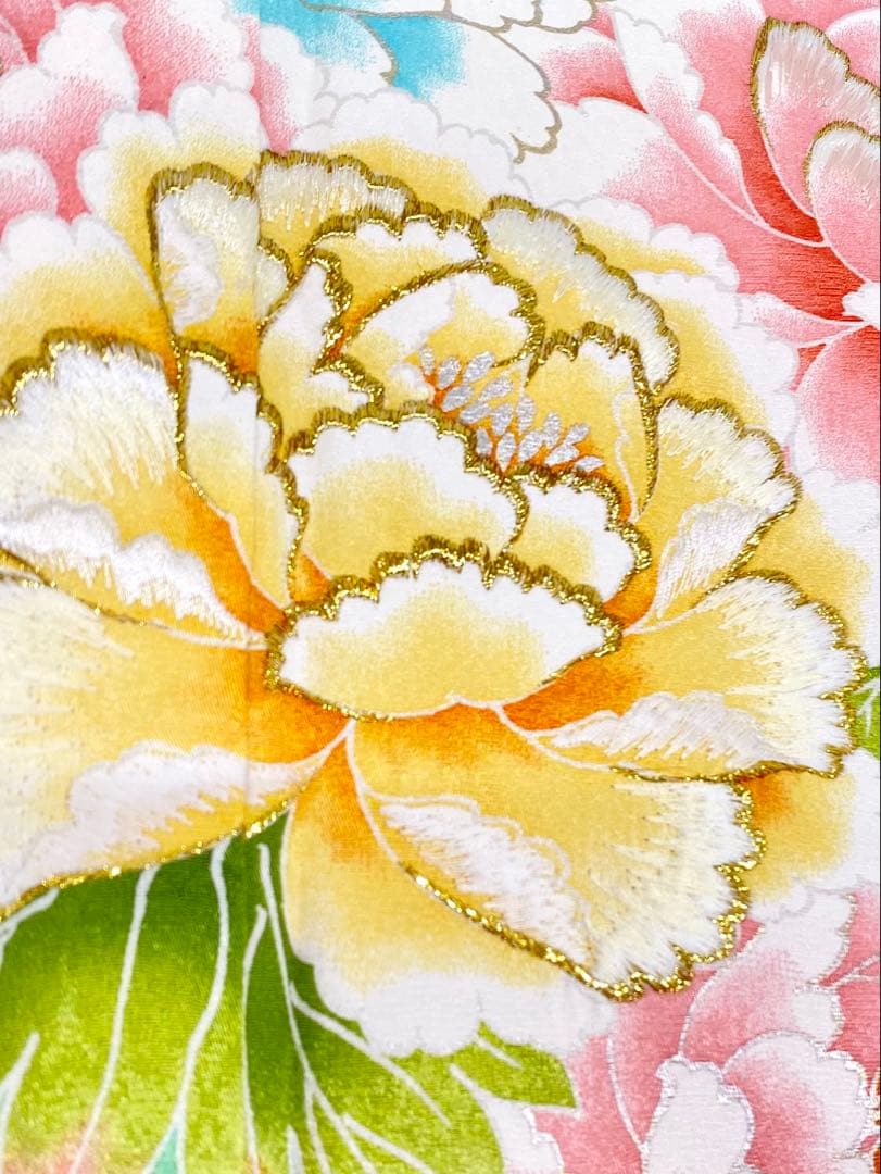 振袖 豪華 刺繍 銀彩 紋意匠 身丈173cm