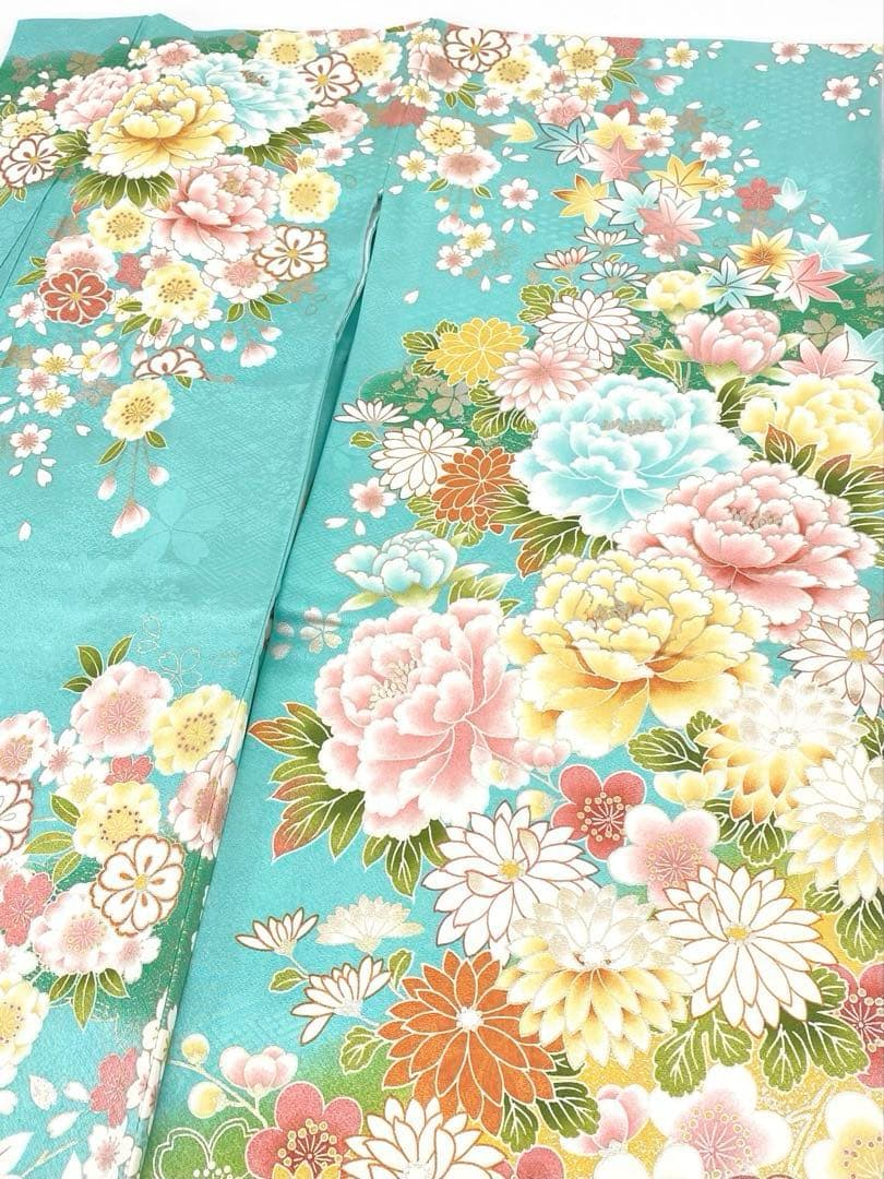 振袖 豪華 刺繍 銀彩 紋意匠 身丈173cm