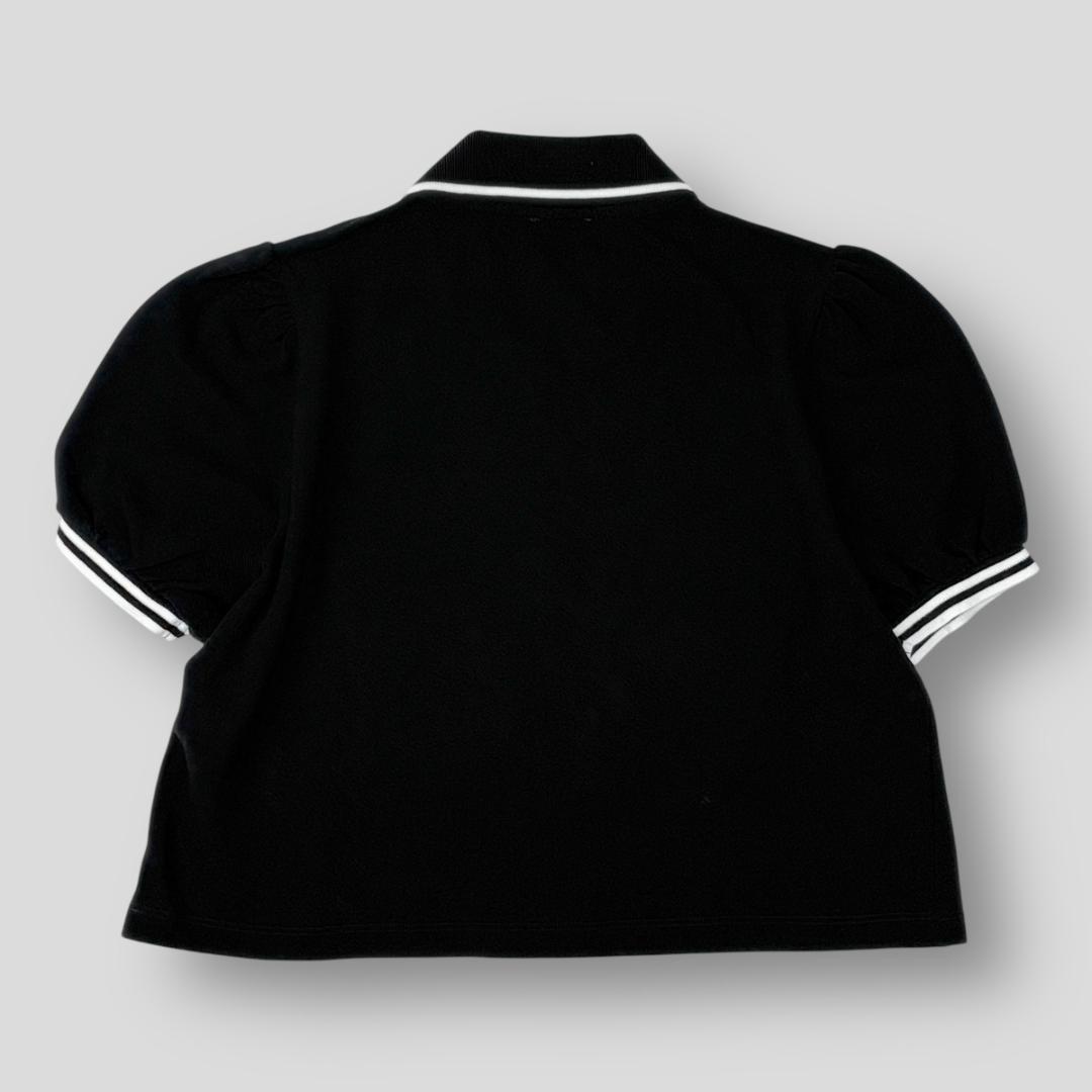 極美品 CELINE 23SS トリオンフ クロップド ポロシャツ コットンピケ