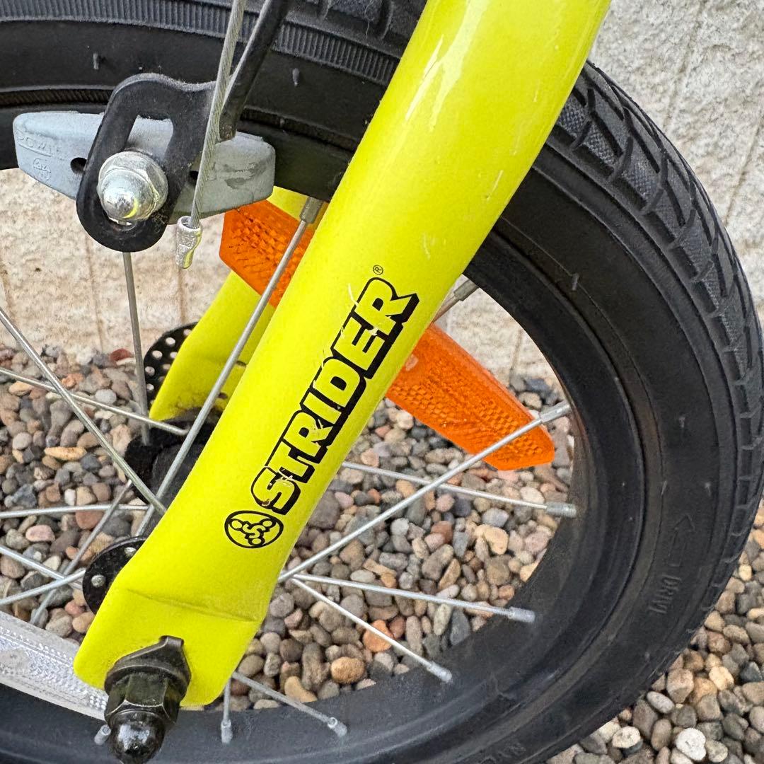 【美品✨希少カラー✨】STRIDER 14X ライムイエロー　説明書・部品付