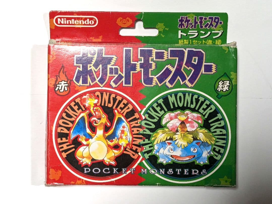 当時品　ポケモントランプ赤緑