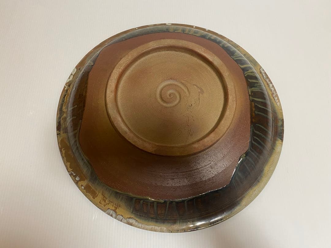 小岱焼 小代焼 岱平 大皿 皿陶芸 美術 約44cm