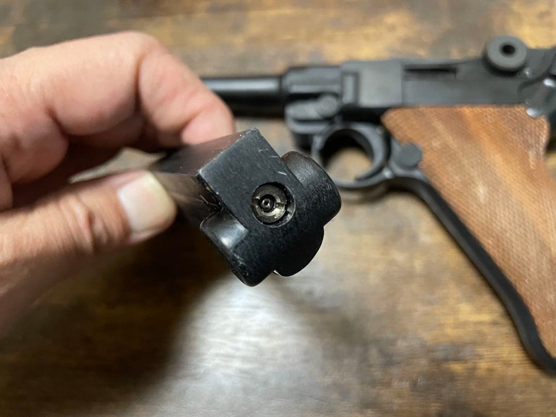 タナカワークス製 ルガーP08 ガスガン　木製グリップ　最終日につき大幅値下げ！