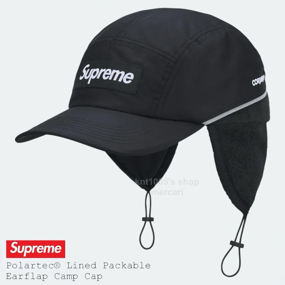 Supreme キャップ シュプリーム Earflap Camp Cap 黒