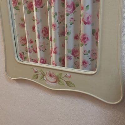 薔薇雑貨 ロココ調薔薇柄ミラー