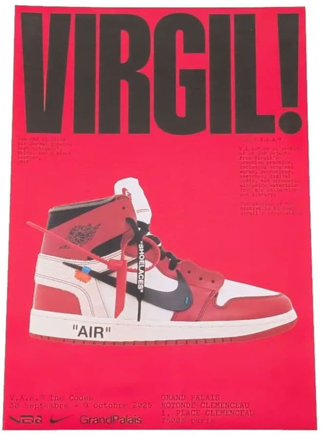 限定 Virgil Abloh Archive 巨大ポスター AJ1 ジョーダン