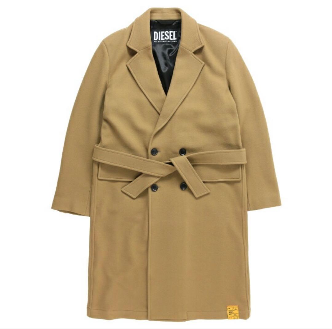DIESEL ベージュ チェスターコート 新品タグ付き XL（XXL相当）