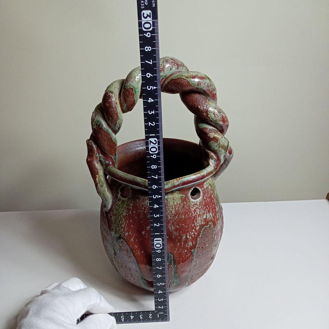 信楽焼　花瓶　D−62