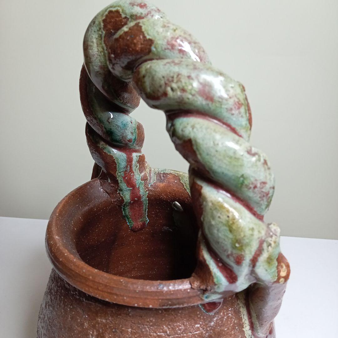 信楽焼　花瓶　D−62