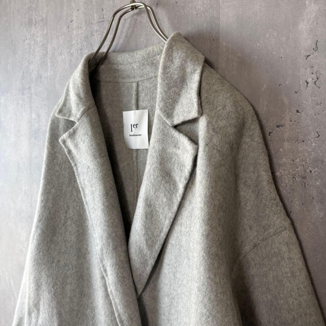 美品✨ プルミエアロンディスモン カシミヤ混　チェスターコート　希少サンプル