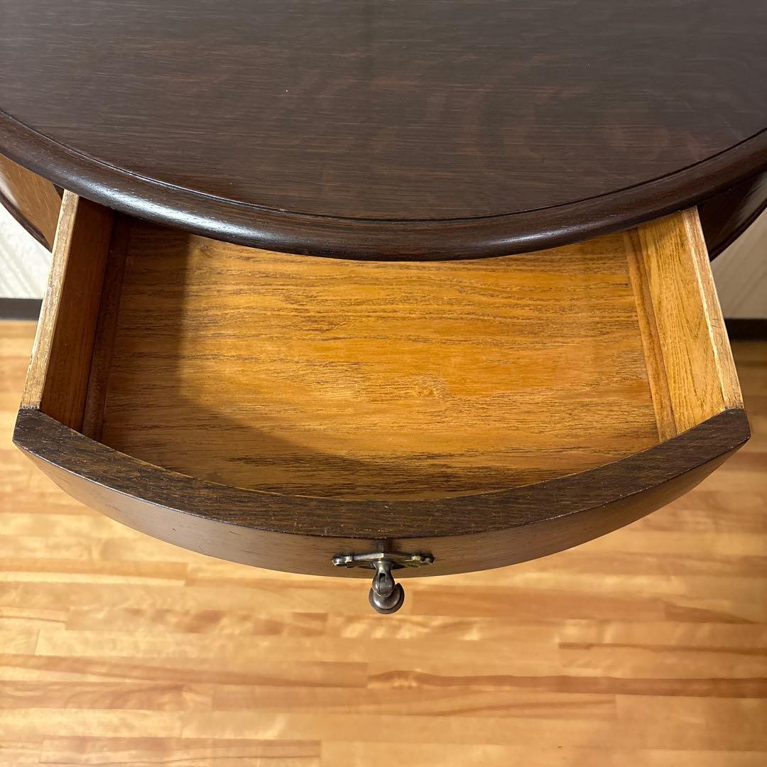 美品！イギリス アンティーク家具 コンソールテーブル花台ダークブラウン 英国製