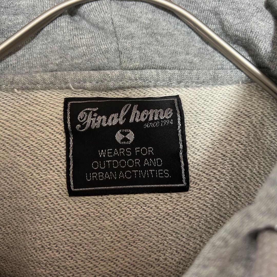 FINAL  スウェット ダブルライダース ジップパーカー グレー XS