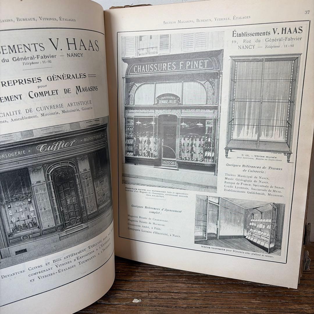 フランスアンティーク　水道工事　資料　内装 希少1921年　建築