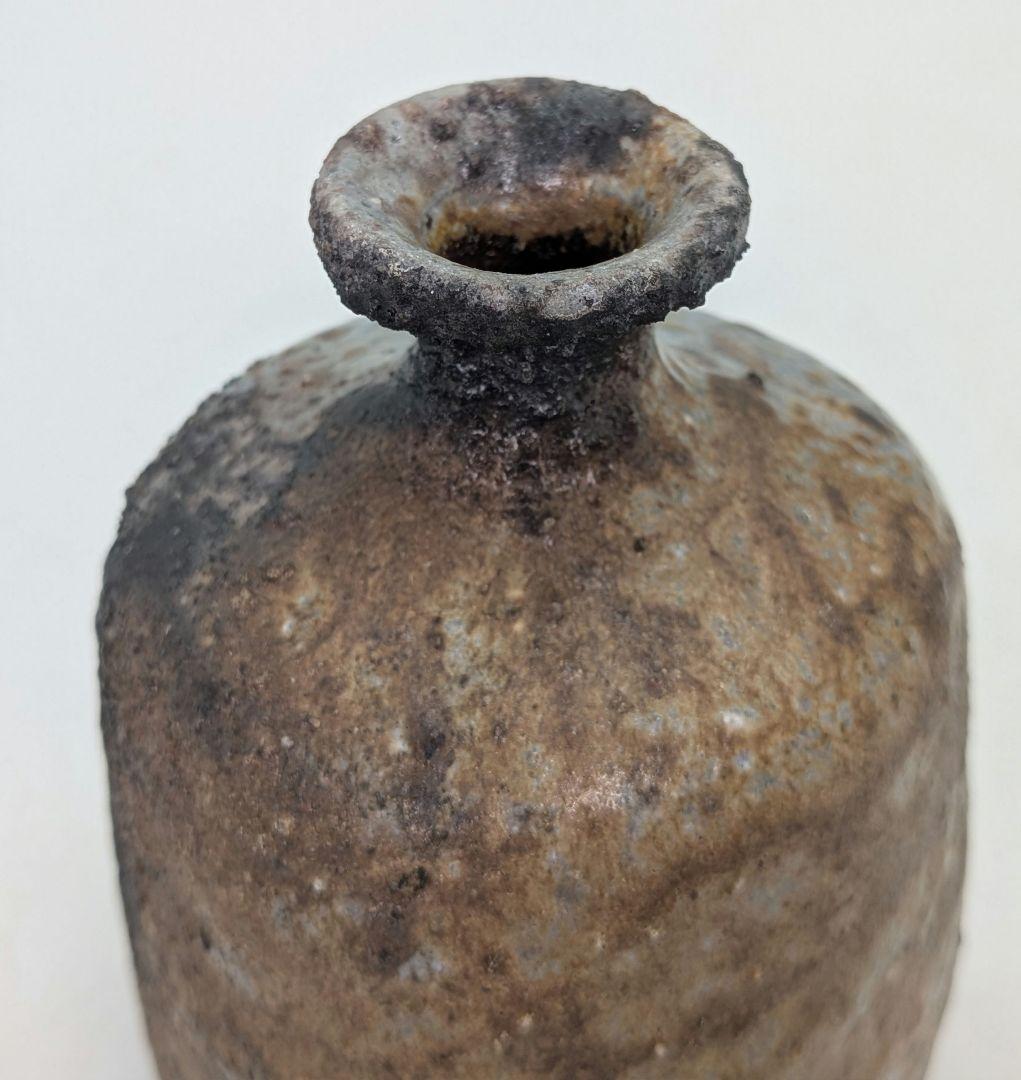 本山和泉 備前焼 窯変徳利 共箱栞 とっくり 酒器 食器 一輪挿し花入 花瓶