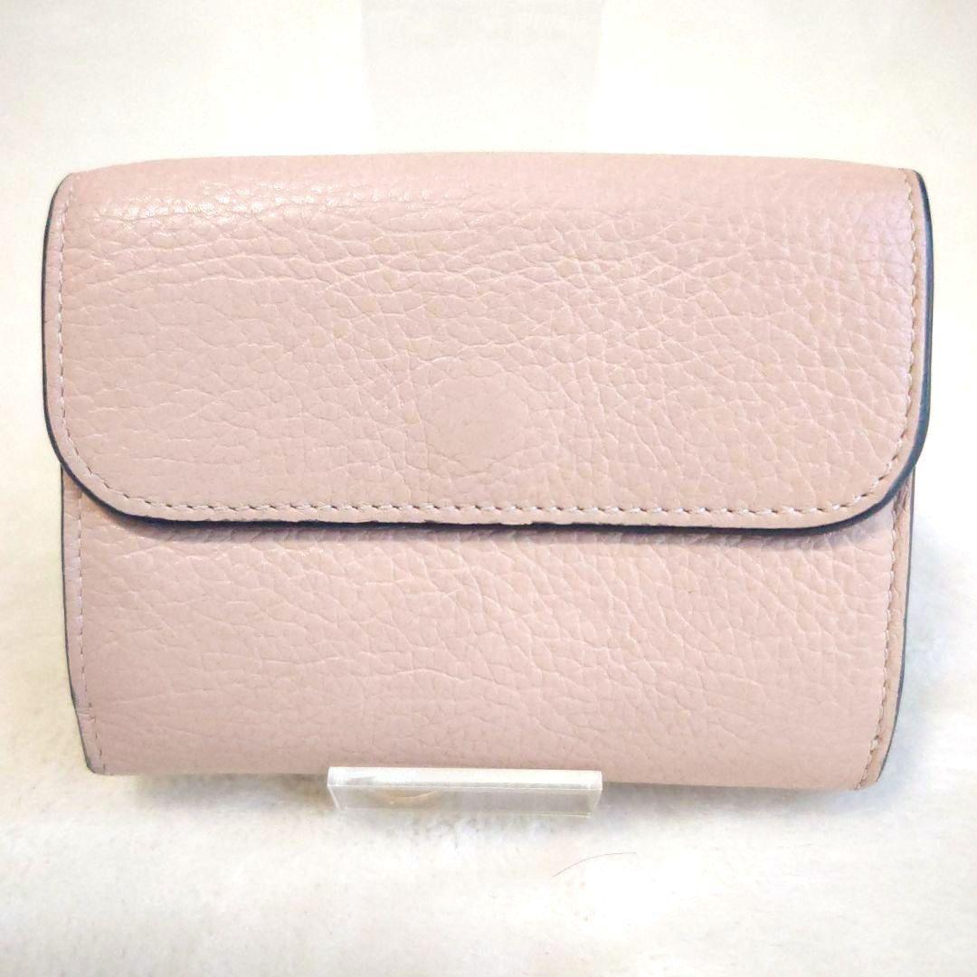【美品・大人気】クロエ コンパクトウォレット アルファベット チャーム ピンク系