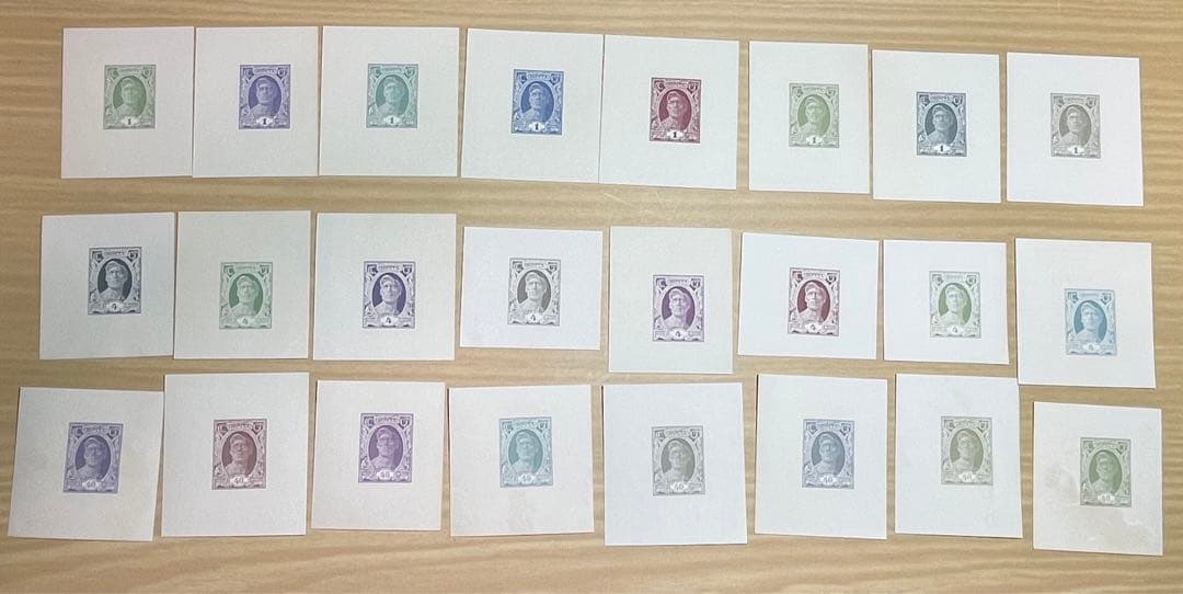 ロシア試刷切手3種セット 印刷見本