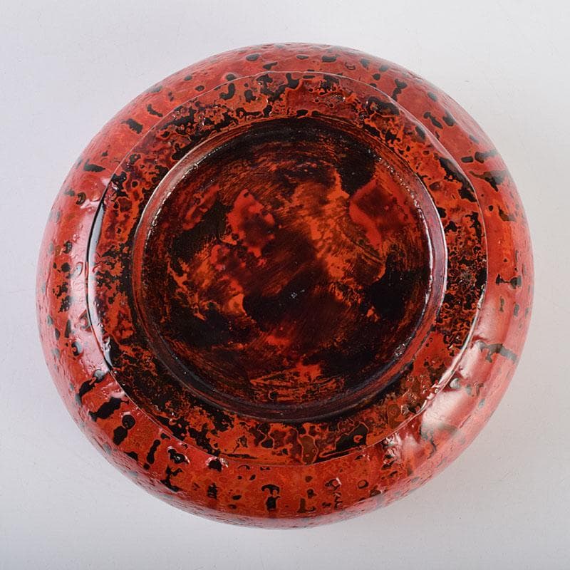 漆器　会津塗　乾漆鉢　丸鉢　時代箱付　V　R9272