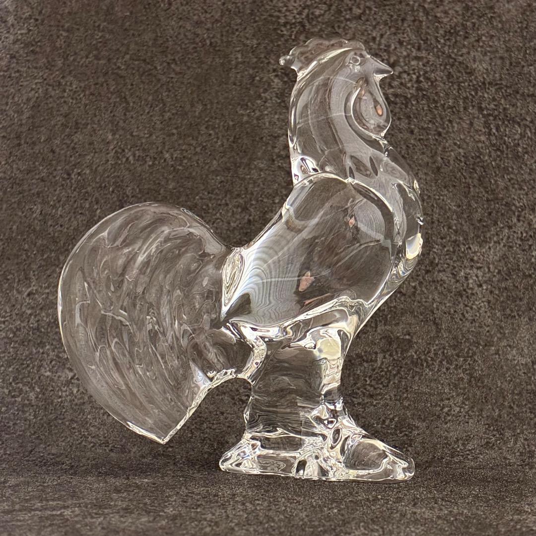 バカラ 干支 酉 クリスタルガラス 置き物 オブジェ 箱付き Baccarat