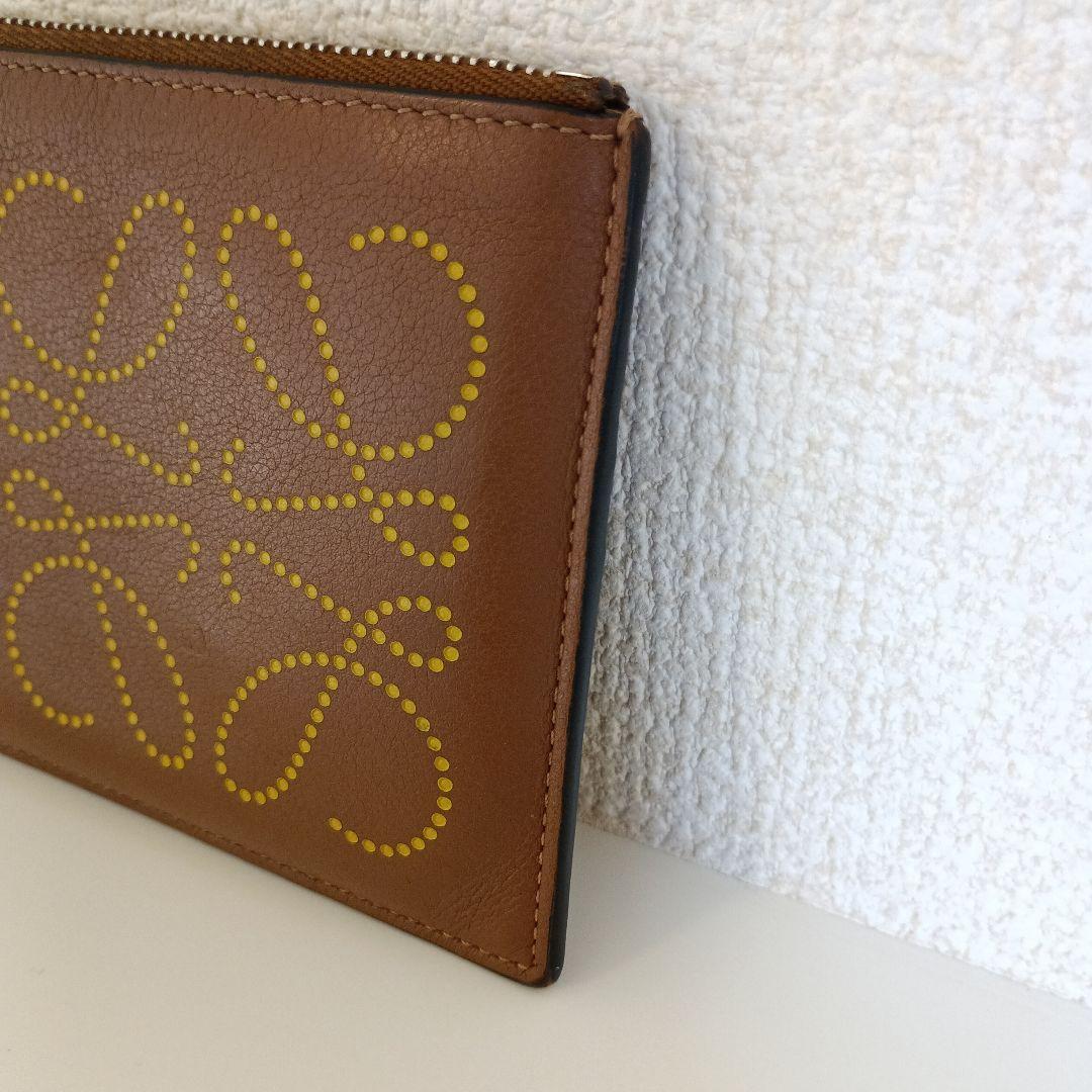 LOEWE ロエベ ブラウン レザー ケース カードケース