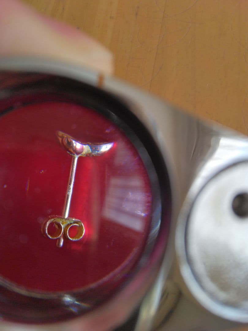 k18 トリニティ型ゴールドピアス 約0.5mm