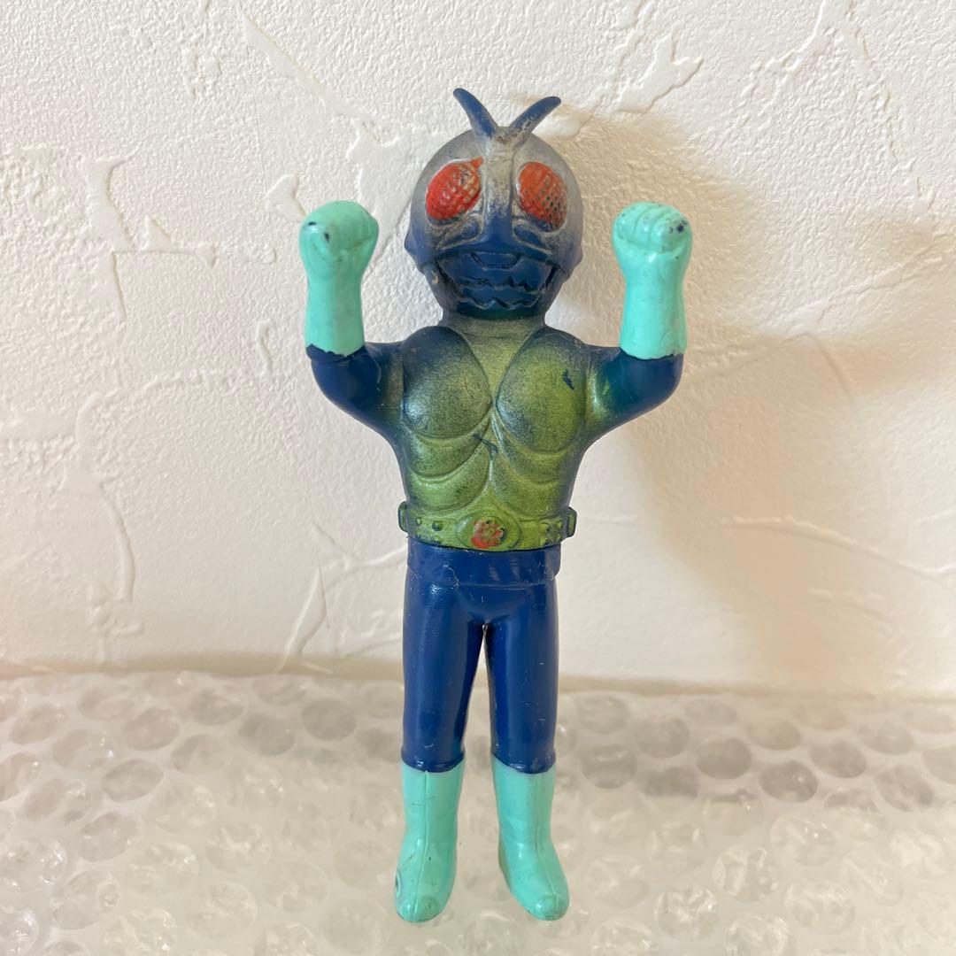 ⚠️激レア・当時物　仮面ライダー　ミニソフビ　ポピー製　昭和レトロ　旧バンダイ