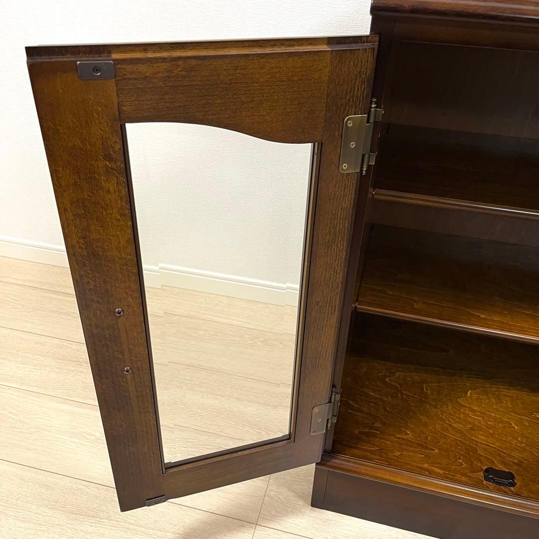 (そ64)カリモク karimoku コロニアル ガラスキャビネット