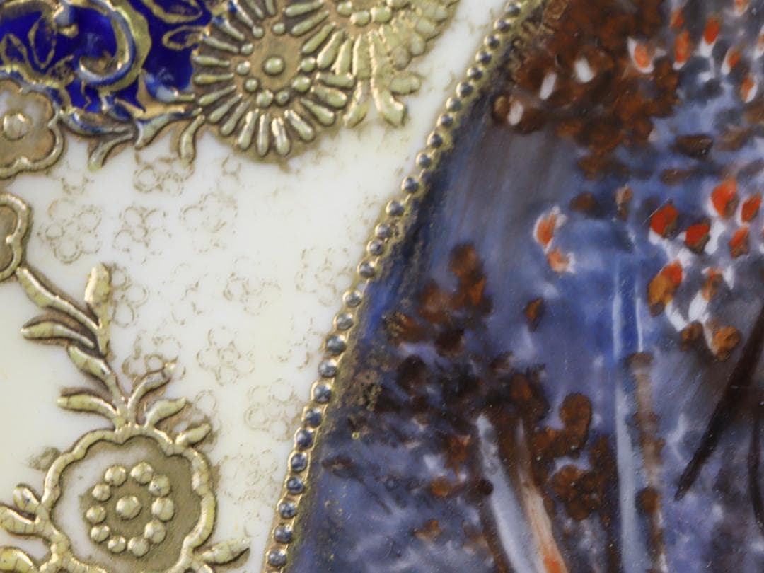 オールドノリタケ 金盛上湖畔白鳥風景 ボウル 29cm 飾り皿