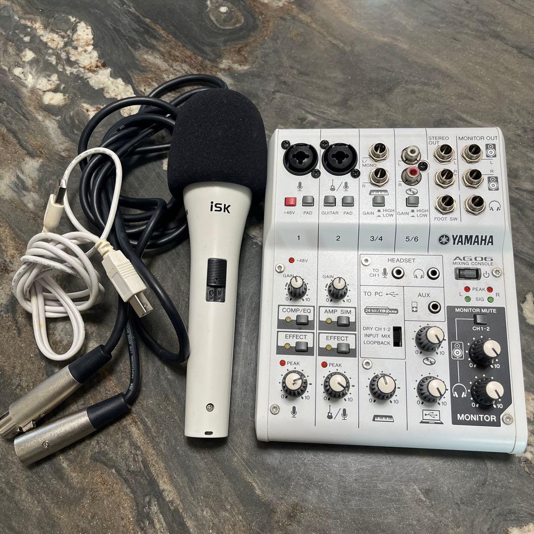 YAMAHA オーディオインターフェース AG06 マイク付き