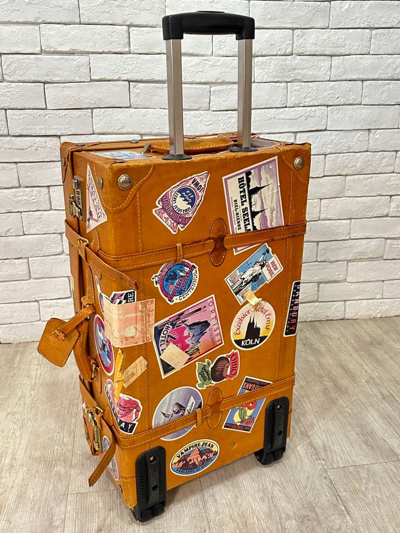 【東京都23区配送無料】スーツケース　旅行　トラベル　キャリーケース　ビンテージ