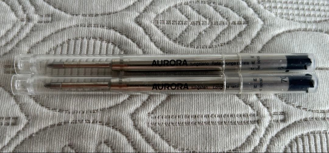 aurora アウロラ　オプティマ　ブルー　青いマーブル模様 ボールペン