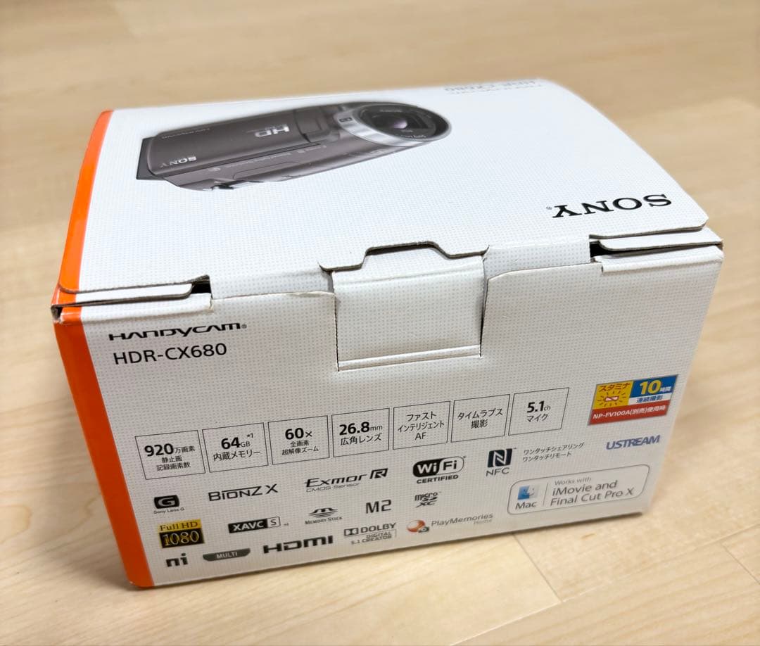 SONY HDR-CX680 ビデオカメラ　バッテリー2つ付き