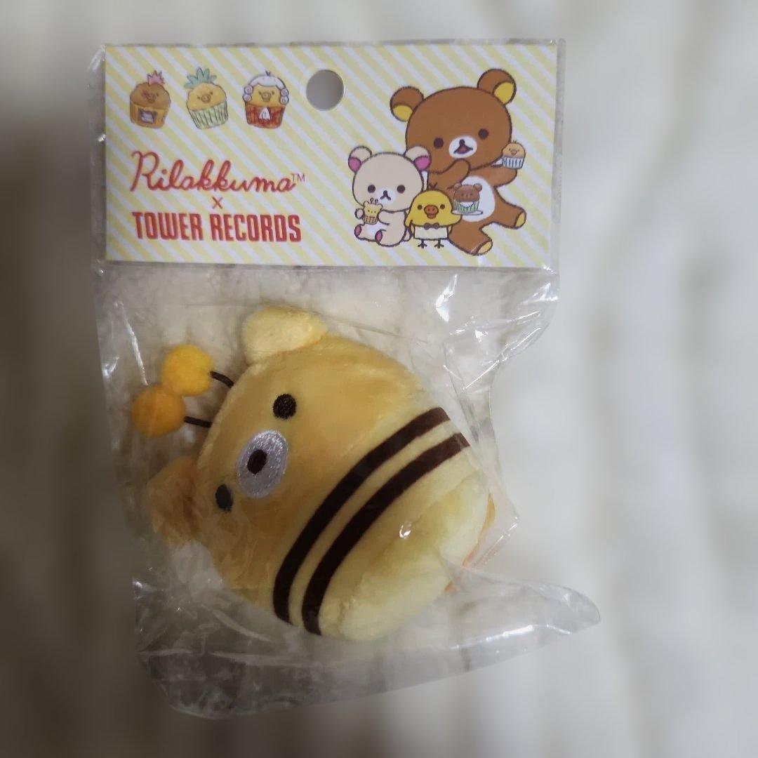 リラックマ 　コラボ　てのりぬいぐるみ(くまんばち)タワレコ