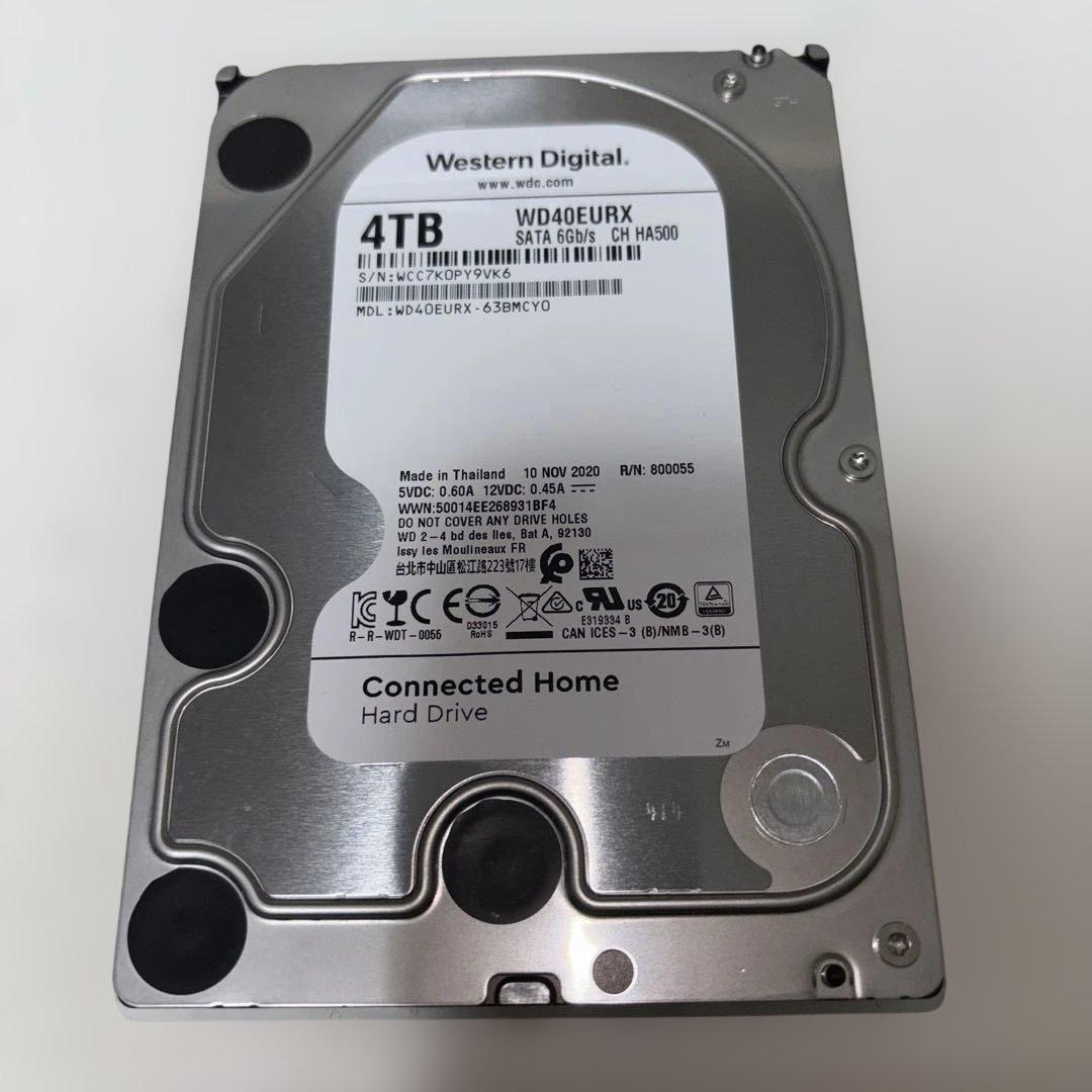 WD 4TB 内蔵型ハードディスクドライブ