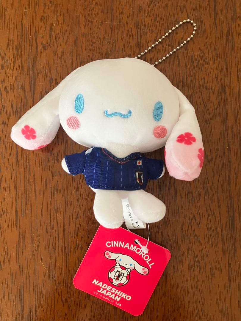 激レア シナモロール×なでしこジャパン 限定 サッカー日本代表 キーホルダー