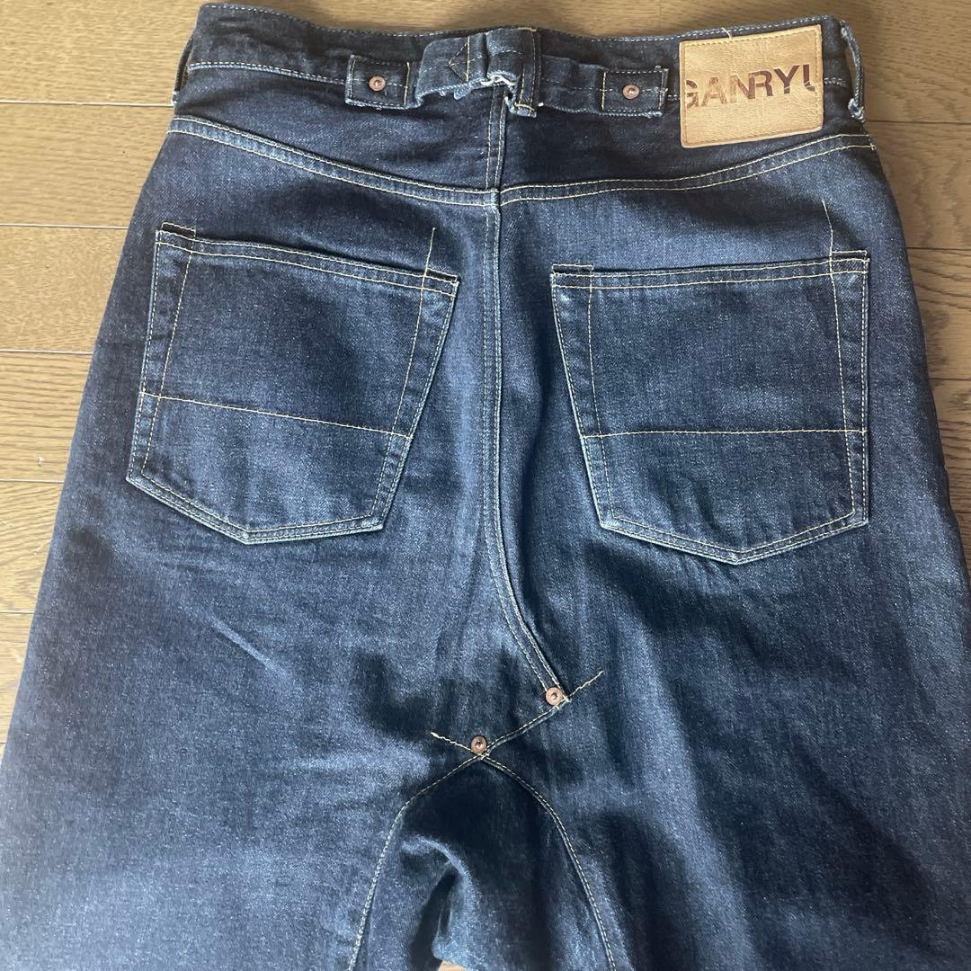 【名作】GANRYU コムデギャルソン　デニム　サルエルパンツ