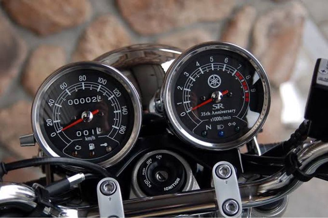 【限定モデル】SR400 35周年記念モデル 純正メーター&タコメーター