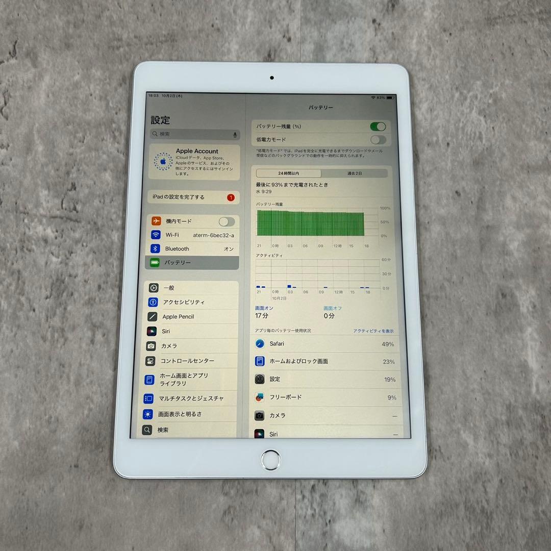 iPad 第七世代 初期化済 アクティベーションロック解除済み Apple