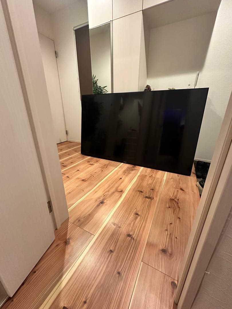 MAXZEN 液晶テレビ75インチ【ジャンク品】 取りに来れる方、現状渡し