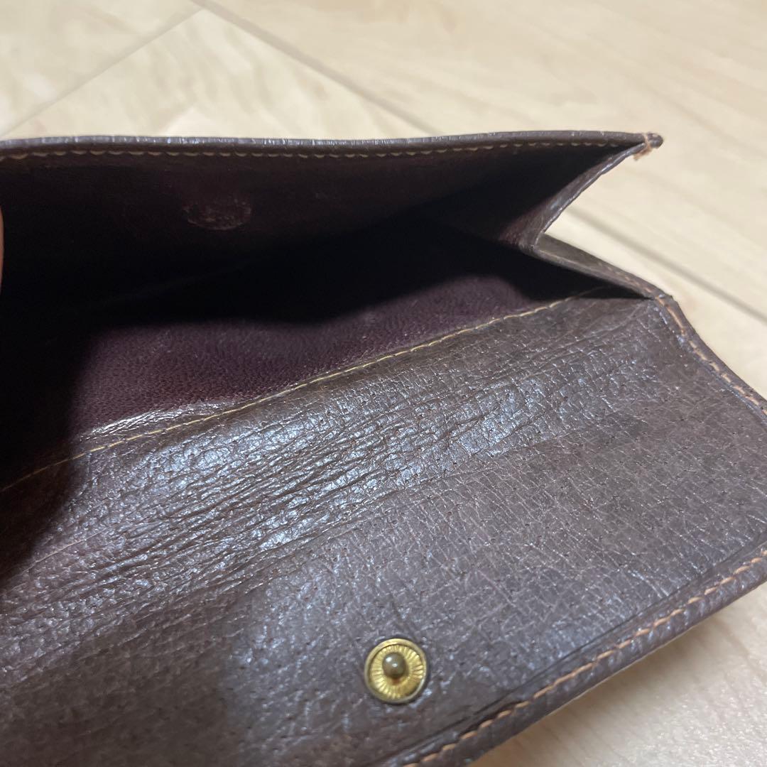 希少 グッチ GUCCI 財布 二つ折 ブラウン