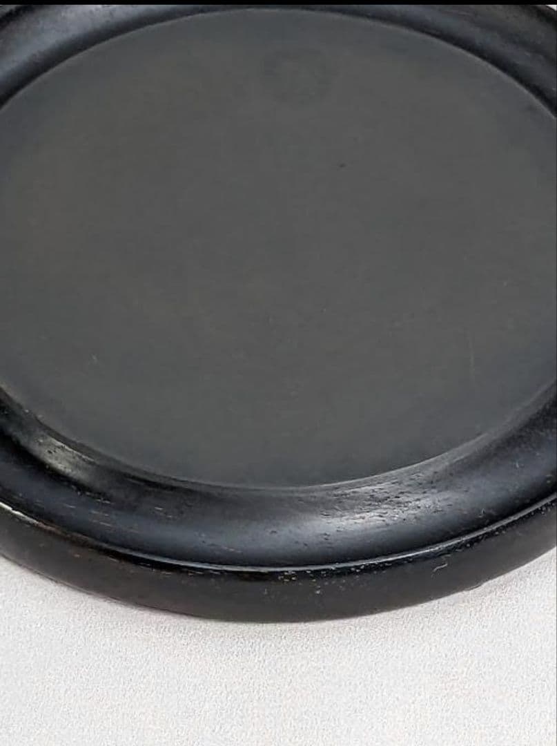 未使用　漆硯（しっけん）　蓋は古紫檀に拭き漆技法　盛絵漆　伝統美術工芸　題：春宴