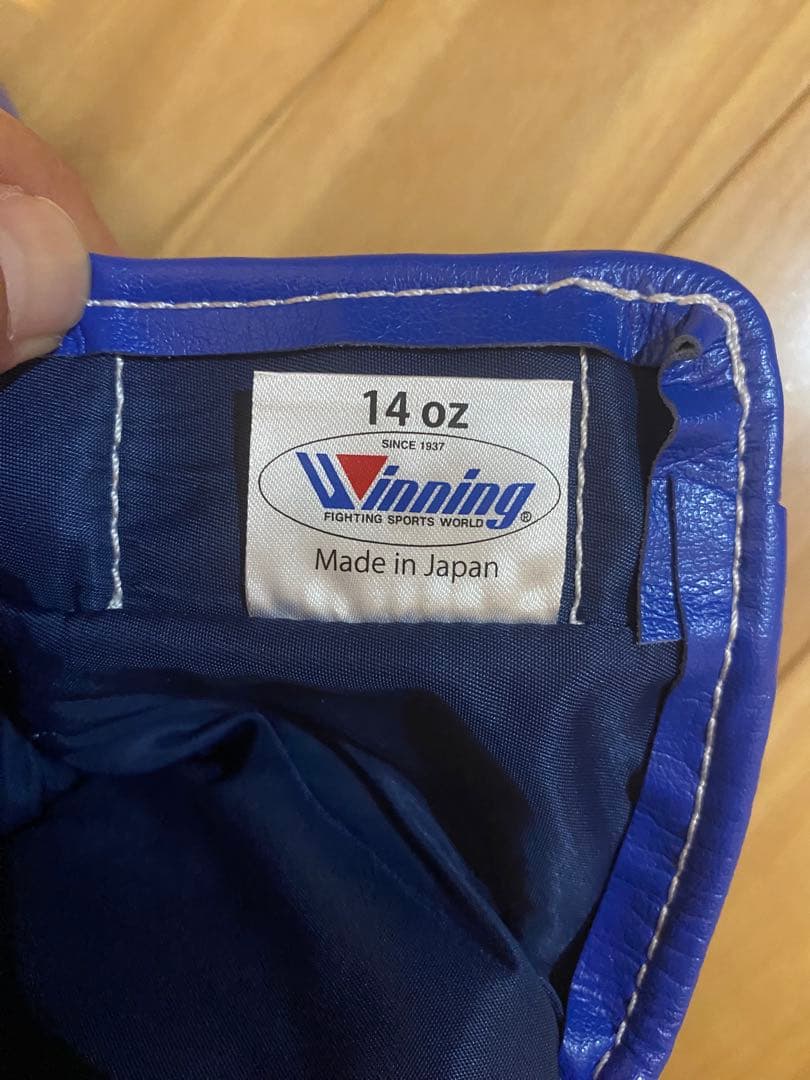 Winning ボクシンググローブ ソフトタイプ14 oz 青